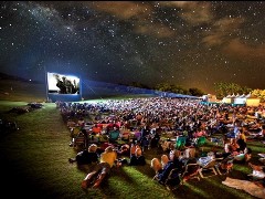 Open air cinema in Belgrade